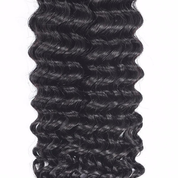 Lakihair 8A Human Hair Weaving Deep Wave 1 Bundle Virgin Human Hair