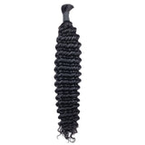Lakihair Human Hair Bulk Brazillian Virgin Human Hair Natural Color 16-24 Inch Braids Bundle No Weft