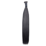 Lakihair Human Hair Bulk Brazillian Virgin Human Hair Natural Color 16-24 Inch Braids Bundle No Weft