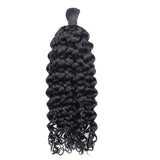 Lakihair Human Hair Bulk Brazillian Virgin Human Hair Natural Color 16-24 Inch Braids Bundle No Weft
