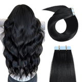 Lakihair  9A Straight Natural Colors 100g Tape In Brazilian Virgin Hair Hair Extension
