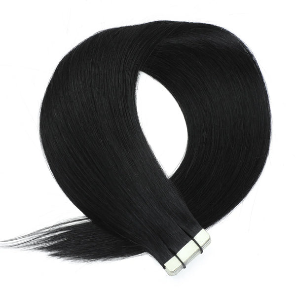 Lakihair  9A Straight Natural Colors 100g Tape In Brazilian Virgin Hair Hair Extension
