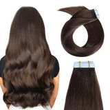 Lakihair  9A Straight Natural Colors 100g Tape In Brazilian Virgin Hair Hair Extension