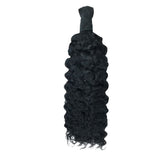 Lakihair Human Hair Bulk Brazillian Virgin Human Hair Natural Color 16-24 Inch Braids Bundle No Weft