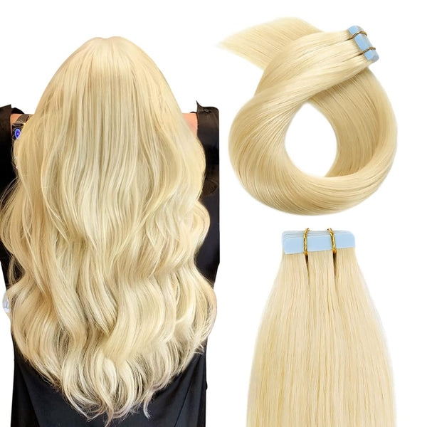 Lakihair  9A Straight Blondes 100g Tape In Brazilian Virgin Hair Hair Extension
