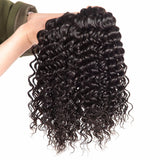 Lakihair 8A Virgin Human Hair Deep Wave 4 Bundles Hair Extensions