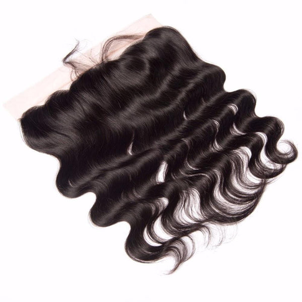 Lakihair Brazilian 3 Bundles With 13x4 Lace Frontal Closure Real Virgin Human Hair