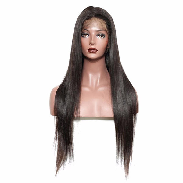 Lakihair 8A Straight Lace Front Wigs Human Hair Pre Plucked With Baby Hair Brazilian Virgin Hair