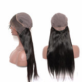 Lakihair 100% Unprocessed Short Human Hair Straight Lace Front Wigs With Baby Hair 150% Density