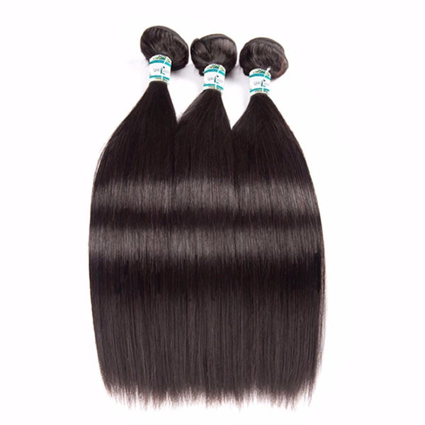 Lakihair 3 Bundles Straight Hair With Lace Frontal Pre Plucked 13x4