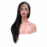 Lakihair 9A Brazilian lace frontal Human Hair Straight Hair Wigs in orange