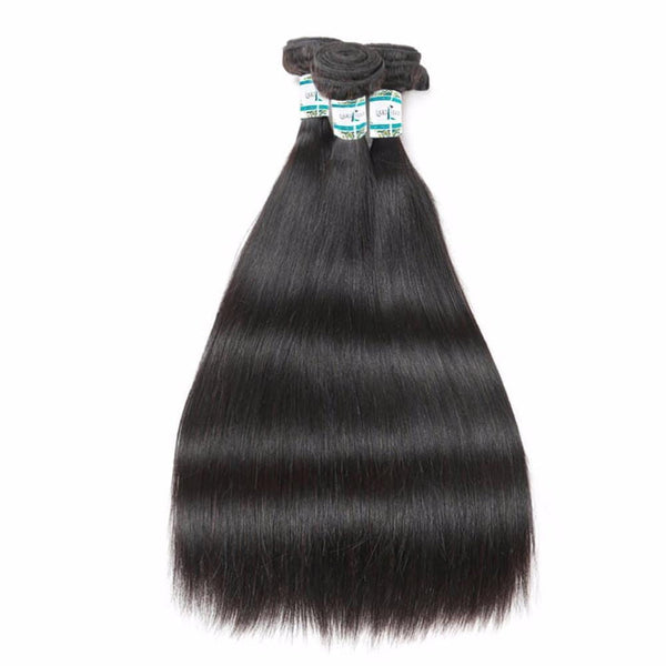 Lakihair 8A Brazilian 3 Bundles Deal Straight Virgin Human Hair Weaving 