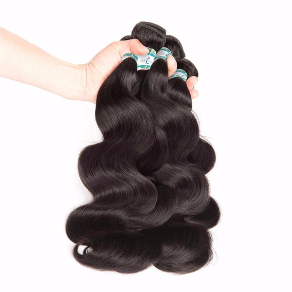 Lakihair 10A Top Quality Virgin Brazilian Body Wave Hair 3 Bundles 100% Human Hair