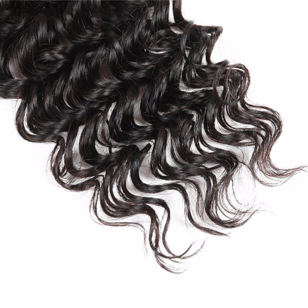 Lakihair 10A Deep Wave 3 Bundles Top Quality Virgin Human Hair Weaving Unprocessed Bundles
