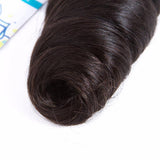 Lakihair 8A Virgin Human Hair Loose Wave 4 Bundles With Lace Closure 4x4