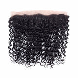 Lakihair 8A Peruvian Virgin Human Deep Wave Hair 4 Bundles With 13x4 Frontal Closure