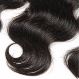 Lakihair Unprocessed Virgin Human Hair 4 Bundles With Lace Frontal Closure Body Wave Hair Bundles