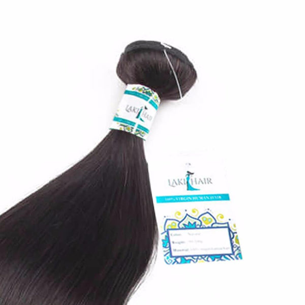 Lakihair 10A Top Quality 1 Bundles Brazilian Virgin Human Straight Hair Weaving