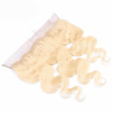 Lakihair 613 Blonde Lace Frontal Closure 8A Body Wave 13x4  Pre Plucked Good Quality