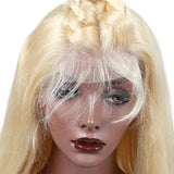 Lakihair 613 Blonde Body Wave Lace Wigs Mid-Length Wigs 180% Density Lace Front Human Hair Wigs