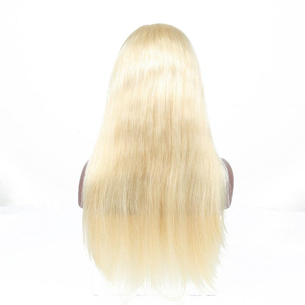 Lakihair 613 180  10A Blonde Lace Front Wig Human Straight Hair Wigs