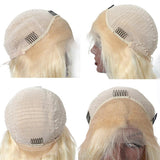 Lakihair 613 Blonde Straight Lace Wigs 180% Density Pre Plucked Glueless Lace Front Wigs