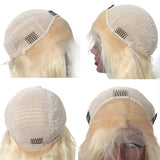 Lakihair 8A 613 Blonde 150% Brazilian Pre Plucked Glueless Straight Lace Wigs