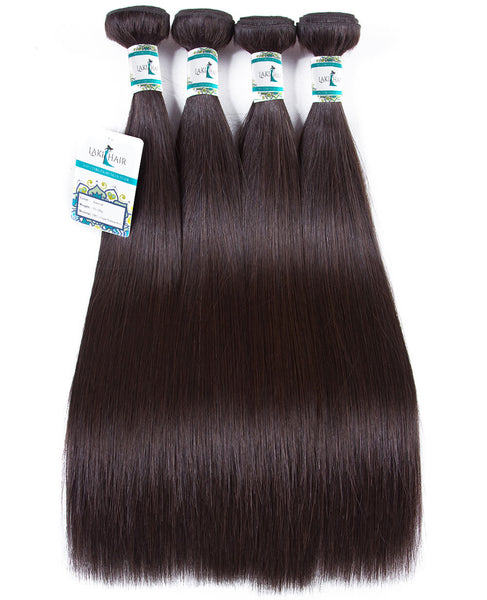 Lakihair 10A Brazilian Virgin Human Hair Color 2 Straight Hair 4 Bundles Good Blonde Hair Weave