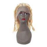 Lakihair 180% Density Human Hair 613 Blonde Lace Frontal Bob Wig 8A Straight Brazilian Human Hair