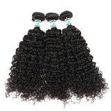 Lakihair 8A Peruvian Virgin Human Hair Kinky Curly 4 Bundles With Lace Closure 4x4