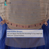 Lakihair Short Bob Straight Lace Wigs Colored Wigs Blue Short 8A Human Hair Wigs