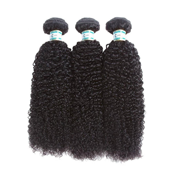 Lakihair 8A Peruvian Kinky Curly Virgin Human Hair 3 Bundles Hair Extensions