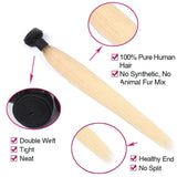 Lakihair 8A Brazilian Straight 1B/613 Blonde 1 Bundle Virgin Human Hair Weaving