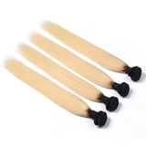 Lakihair 8A Brazilian Straight 1B/613 Blonde 1 Bundle Virgin Human Hair Weaving