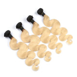 Lakihair 8A 1B/613 Blonde 1 Bundle Body Wave Hair Weaving Brazilian Virgin Human Hair