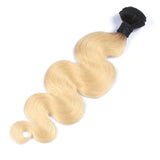 Lakihair 8A 1B/613 Blonde 1 Bundle Body Wave Hair Weaving Brazilian Virgin Human Hair