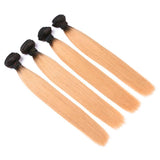 Lakihair 8A Blonde Ombre Hair Bundles 1B/27 3 Bundles Brazilian Virgin Human Straight Hair