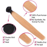 Lakihair 8A Blonde Ombre Hair Bundles 1B/27 3 Bundles Brazilian Virgin Human Straight Hair