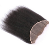 Lakihair Kinky Straight 8A 13x4 Virgin Brazilian Human Hair Ear To Ear Lace Frontal Closure