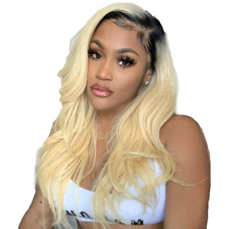 Lakihair 8A Body Wave 4 Bundles 1B/613 Blonde Ombre Unprocessed Virgin Human Hair Weaving