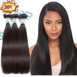 Lakihair 8A Brazilian 3 Bundles Deal Straight Virgin Human Hair Weaving 
