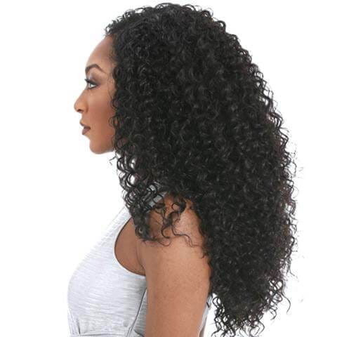 3 Bundles With Lace Closure Lakihair 8A Brazilian Deep Wave Human Hair