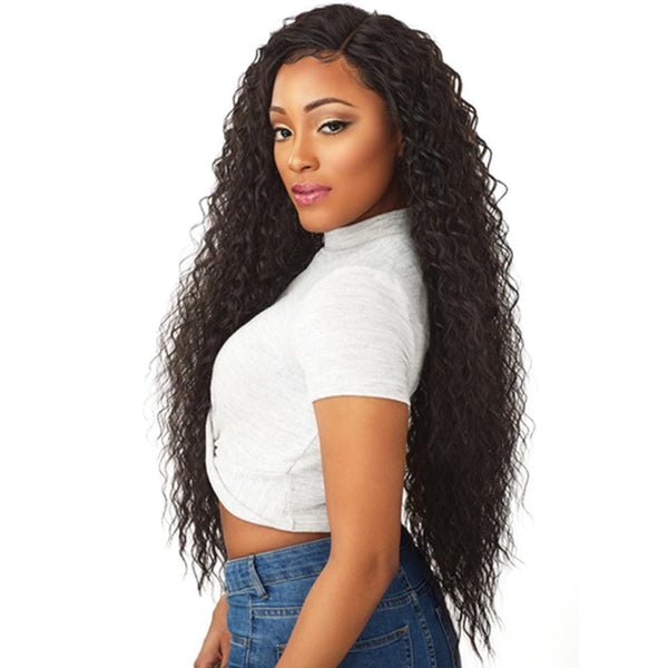Lakihair 8A Indian Human Hair Deep Wave 3 Bundles With 4x4 Lace Closure