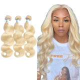 Lakihair 10A 613 Blonde Hair Bundles Body Wave Virgin Brazilian Hair High Quality