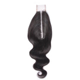 Lakihair Middle Part Lace Closure 2x6 Brazilian Human Hair Body Wave Natural Color