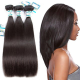Lakihair 8A Peruvian Straight Hair 3 Bundles Virgin Human Hair Weaving 