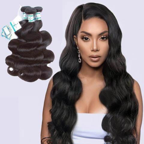 Lakihair 8A Brazilian Body Wave 3 Bundles Deal Virgin Human Hair Weaving 